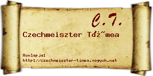 Czechmeiszter Tímea névjegykártya