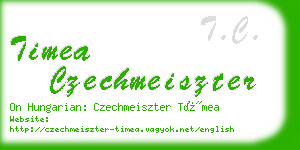 timea czechmeiszter business card